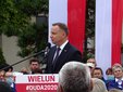 Wizyta Prezydenta Andrzej Dudy wraz z małżonką w Wieluniu