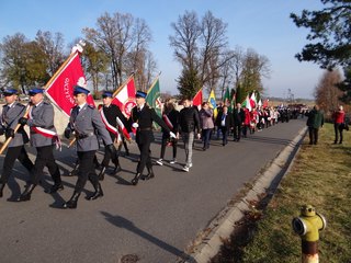 Powiatowe Obchody Święta Niepodległości w Ożarowie (gmina Mokrsko)