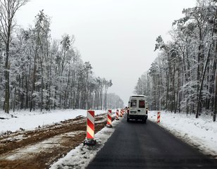 Postępują prace przy rozbudowie DK45 od Praszki do granicy województw opolskiego i łódzkiego