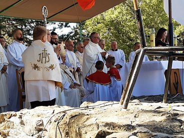 Msza na ruinach fary w 83. rocznicę wybuchu II wojny światowej