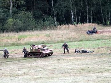 Spektakularna inscenizacja w ramach projektu „Łódzkie Pamięta – Wojewódzka Inscenizacja Bitwy nad Wartą Wrzesień 1939”