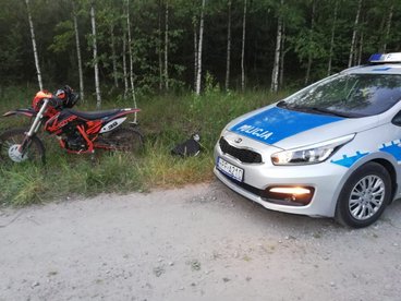 Wypadek motocyklisty - interweniowało Lotnicze Pogotowie Ratunkowe