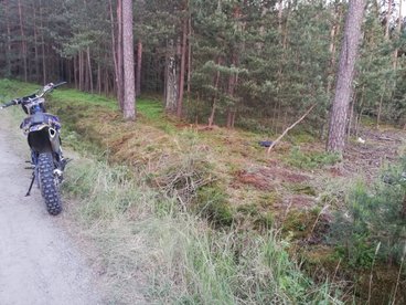 Wypadek motocyklisty - interweniowało Lotnicze Pogotowie Ratunkowe