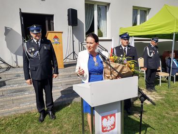 Jest nowy sztandar i odnowiona remiza – Ochotnicza Straż Pożarna w Skotnicy uroczyście podsumowała swoje działania