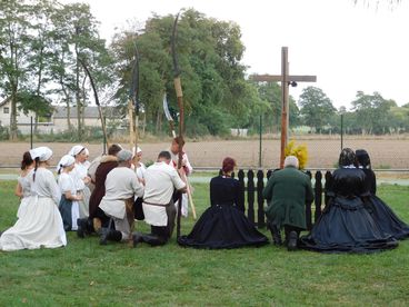 Inscenizacja historyczna w Skomlinie o powstaniu styczniowym z lokalnymi akcentami