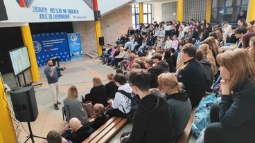 Grzegorz Czerwicki spotkał się z wieluńską młodzieżą