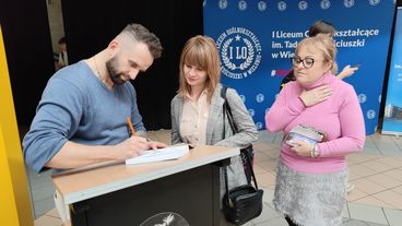 Grzegorz Czerwicki spotkał się z wieluńską młodzieżą