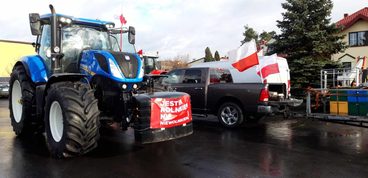 Protest rolników również w regionie wieluńskim. Protestujący wyruszyli już z Osjakowa, jadą do Wielunia