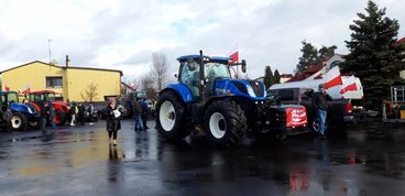 Protest rolników również w regionie wieluńskim. Protestujący wyruszyli już z Osjakowa, jadą do Wielunia