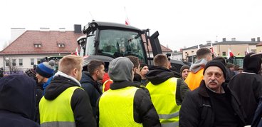 Adam Nowak, podsekretarz stanu w Ministerstwie Rolnictwa i Rozwoju Wsi spotykał się wczoraj z protestującymi rolnikami w regionie