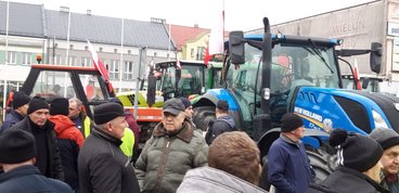 Adam Nowak, podsekretarz stanu w Ministerstwie Rolnictwa i Rozwoju Wsi spotykał się wczoraj z protestującymi rolnikami w regionie