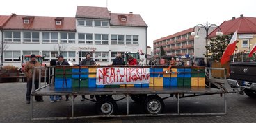 Adam Nowak, podsekretarz stanu w Ministerstwie Rolnictwa i Rozwoju Wsi spotykał się wczoraj z protestującymi rolnikami w regionie