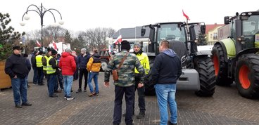 Adam Nowak, podsekretarz stanu w Ministerstwie Rolnictwa i Rozwoju Wsi spotykał się wczoraj z protestującymi rolnikami w regionie