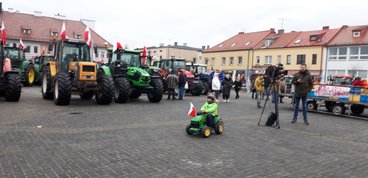 Adam Nowak, podsekretarz stanu w Ministerstwie Rolnictwa i Rozwoju Wsi spotykał się wczoraj z protestującymi rolnikami w regionie