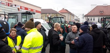 Adam Nowak, podsekretarz stanu w Ministerstwie Rolnictwa i Rozwoju Wsi spotykał się wczoraj z protestującymi rolnikami w regionie