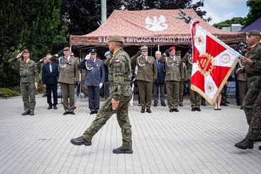 Przysięgę na sztandar złożyli nowi żołnierze 9 Łódzkiej Brygady Obrony Terytorialnej