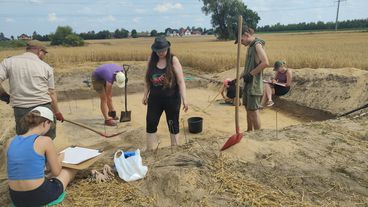 Kolejny sezon prac archeologicznych w Dąbrowie rozpoczęty