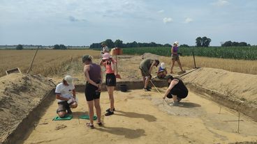 Kolejny sezon prac archeologicznych w Dąbrowie rozpoczęty