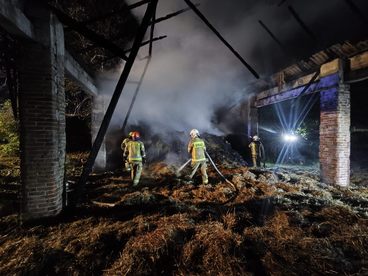 Pożar domu w Drobnicach i stodoły w Rychłocicach. Straty w obu przypadkach są bardzo duże