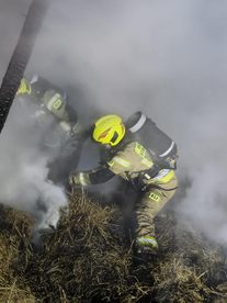 Pożar domu w Drobnicach i stodoły w Rychłocicach. Straty w obu przypadkach są bardzo duże