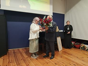 Profesor Stanisław Tadeusz Olejnik z Medalem Zasłużony dla Kultury „Gloria Artis”