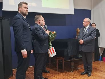 Profesor Stanisław Tadeusz Olejnik z Medalem Zasłużony dla Kultury „Gloria Artis”